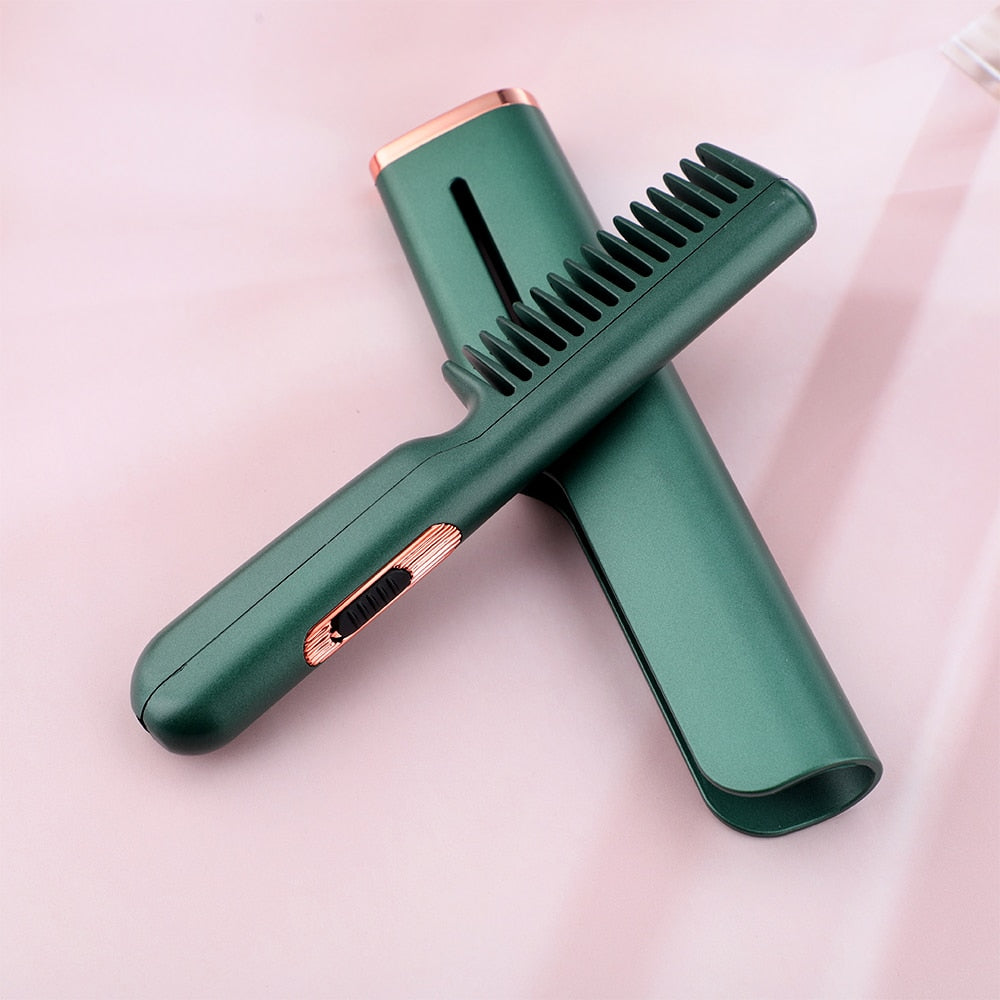 Portable Straightener Hair Brush