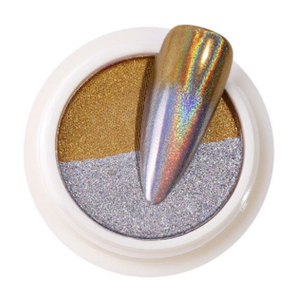 Two-Tone Gradient Chrome Powder