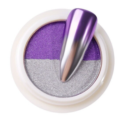 Two-Tone Gradient Chrome Powder